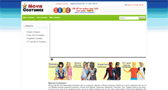 Desktop Screenshot of moviecostumes4u.com
